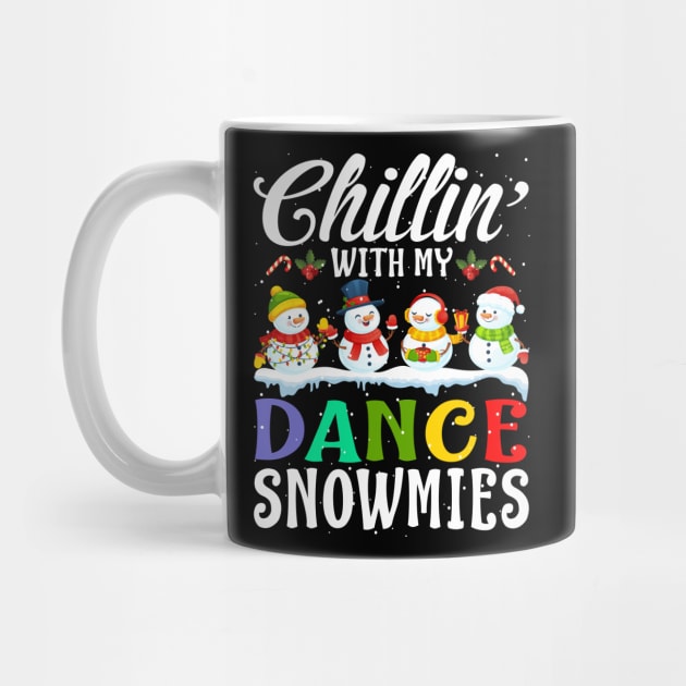 Chillin With My Dance Snowmies Teacher Xmas Gifts by intelus